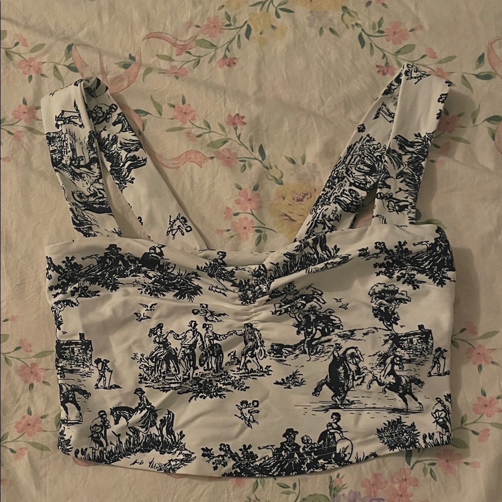 Carbon38 Toile Longline Sports Bra-Navy - Picture 7 of 9